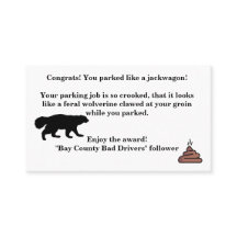 Tarjeta de llamada sarcástica