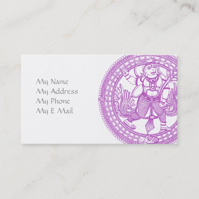 Presentación Tarjeta de llamadas al mono de Hanuman (Anverso)