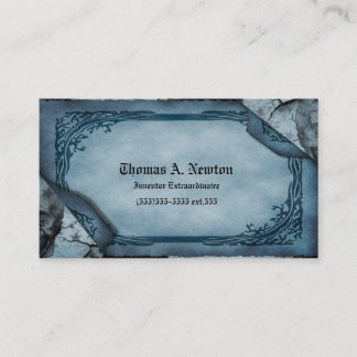 Presentación Tarjeta de llamadas Blue Parchment con tarjeta de 