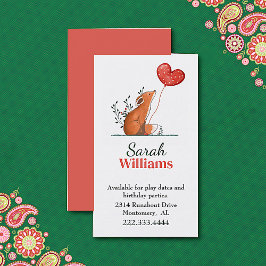 Presentación Tarjeta de llamadas de Fox con niños con globo