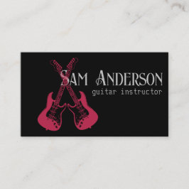 Presentación Tarjeta de llamadas de guitarra de estilo