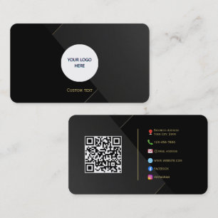 Presentación Tarjeta de llamadas de lujo moderna - Logotipo Per