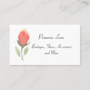 Presentación Tarjeta de llamadas de Pastel Rosebud Feminine