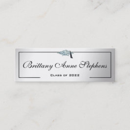 Presentación Tarjeta de llamadas de plata de tipo grad con rell