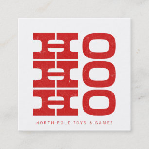 Presentación Tarjeta de llamadas de Santa Claus Ho Ho Ho Ho Ho