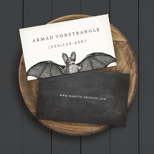 Presentación Tarjeta de llamadas de Vampiro Bat Halloween