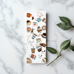 Presentación Tarjeta de llamadas Delight Bookmark de Coffee Lov