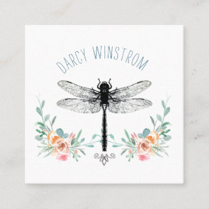 Presentación Tarjeta de llamadas florales personalizadas de la 