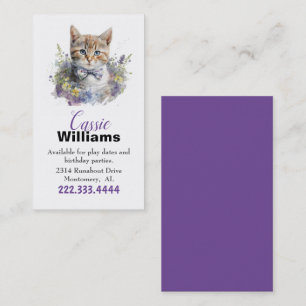 Presentación Tarjeta de llamadas para niños de Kitten