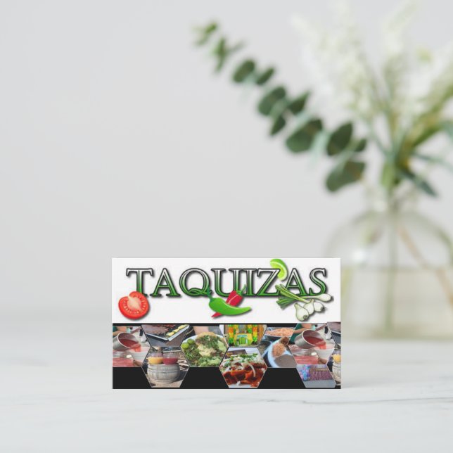 Presentación Tarjeta de llamadas Taquizas (Anverso de pie)