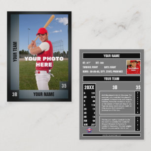 Presentación Tarjeta de Negociación de Béisbol, estadísticas en