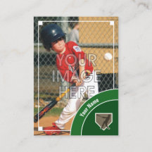 Tarjeta de Negociación de Béisbol Green Back - Est