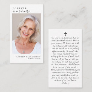 Presentación Tarjeta de oración conmemorativa de foto económica