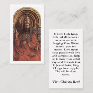 Presentación Tarjeta de oración del Personalizable Cristo