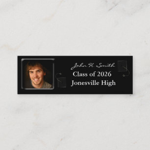 Presentación Tarjeta de perfil de graduado con sus fotos