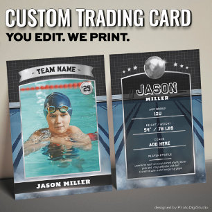 Presentación Tarjeta de personalizado Water Polo Trading Card B