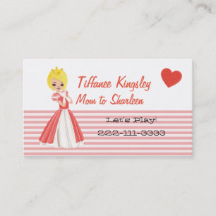 Presentación Tarjeta de red de mami princesa rubia