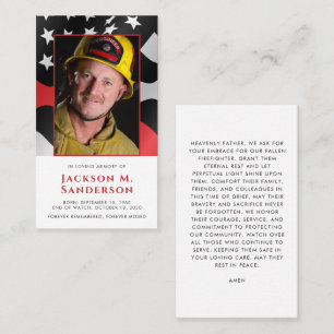 Presentación Tarjeta de rezo fotográfico conmemorativa de la lí