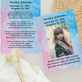 Presentación Tarjeta de simpatía personalizada para la eternida