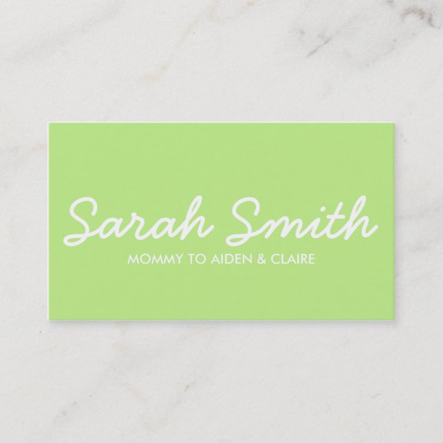 Presentación Tarjeta de visita (Anverso)