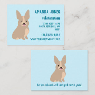 Presentación Tarjeta de visita Cute Corgi