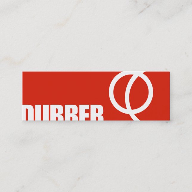 Presentación Tarjeta de visita de Dubber (Anverso)