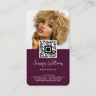 Presentación Tarjeta de visita de fidelidad de código QR logoti