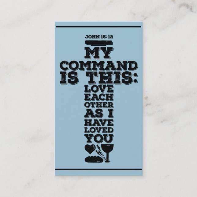 Presentación Tarjeta de visita de la iglesia, idea de los (Anverso)