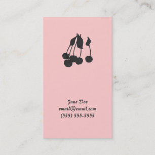 Presentación Tarjeta de visita de las cerezas