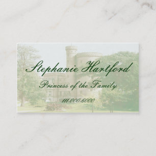 Presentación Tarjeta de visita de princesa Castle