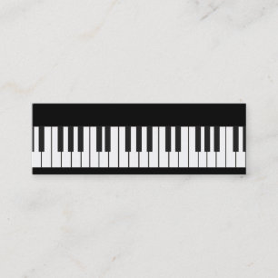 Presentación Tarjeta de visita de teclado de piano