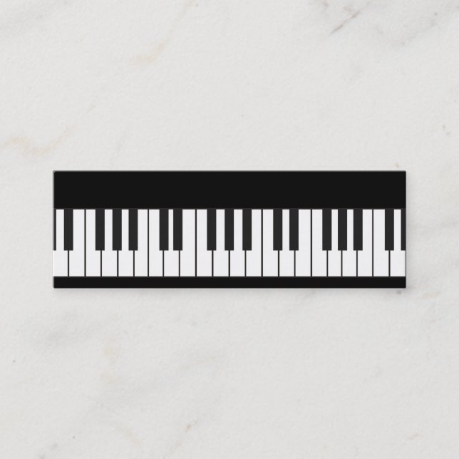 Presentación Tarjeta de visita de teclado de piano (Anverso)