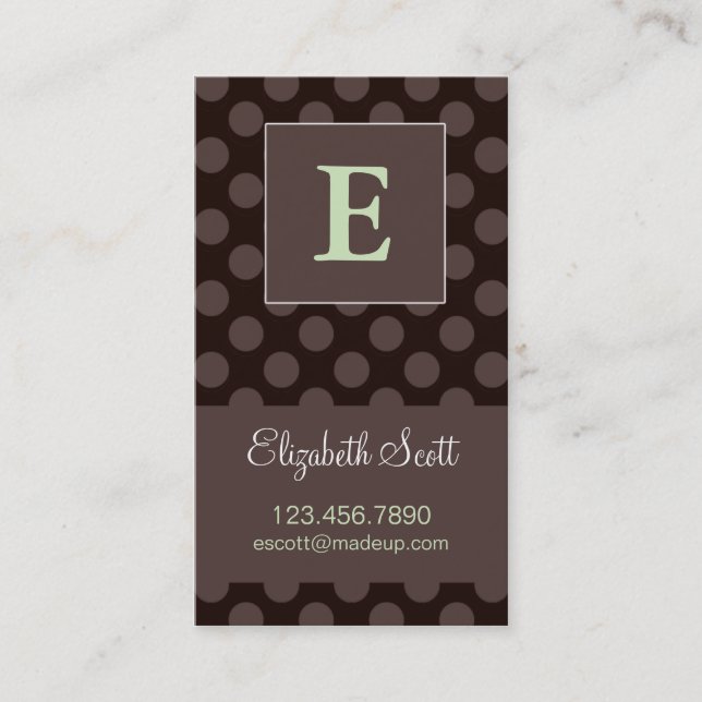 Presentación Tarjeta de visita del chocolate (Anverso)