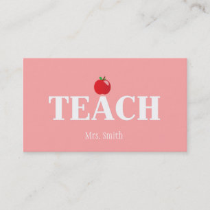 Presentación Tarjeta de visita del profesor