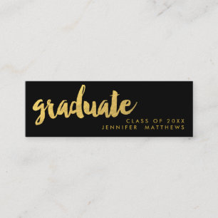 Presentación Tarjeta de visita graduada de la escritura el  
