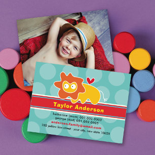 Presentación Tarjeta de visita linda del perfil de la foto del