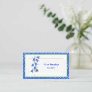 Presentación Tarjeta de visita Lovely Bluebells & Blue Crocuses