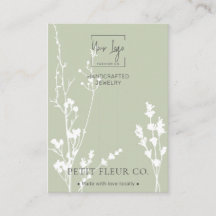 Tarjeta de visualización de clip de pelo de flores