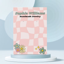 Tarjeta de visualización de joyas de ganancia retr