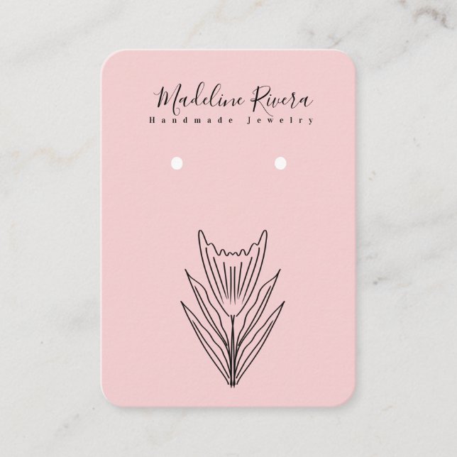 Presentación Tarjeta de visualización de la rotación de flor fl (Anverso)