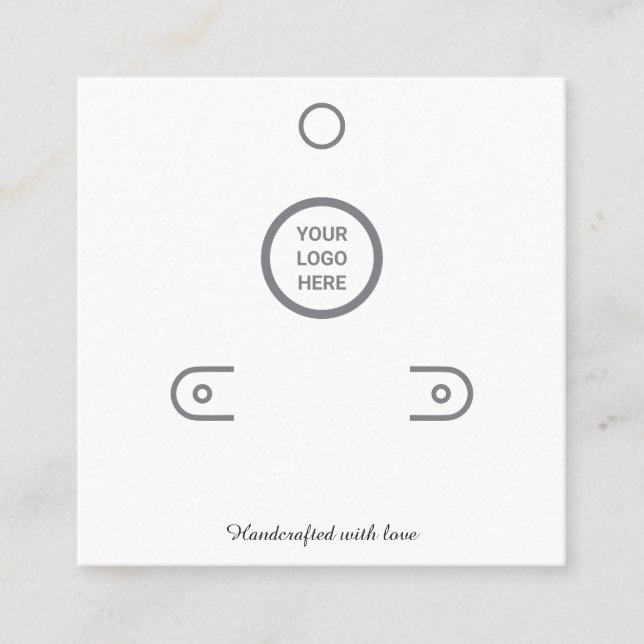 Presentación Tarjeta de visualización mínima de joyas para port (Anverso)