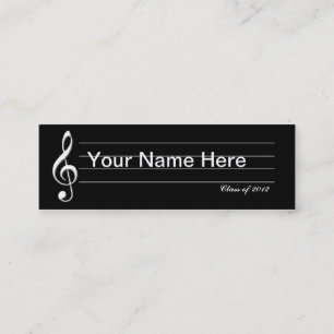 Presentación Tarjeta graduada de la música