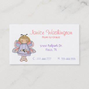 Presentación Tarjeta linda de hadas de la mamá de la flor