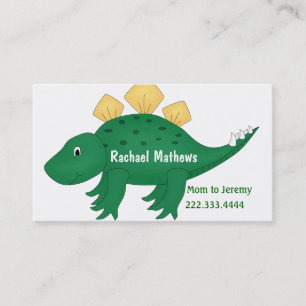 Presentación Tarjeta mami de dinosaurio Personalizado verde