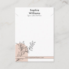 Presentación Tarjeta moderna de visualización de joyas del coll