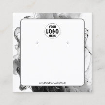 Tarjeta para la pantalla de silueta gótica con log