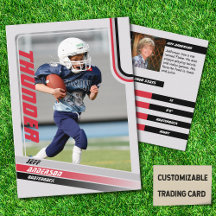 Tarjeta Roja de Fútbol Americano para Niños