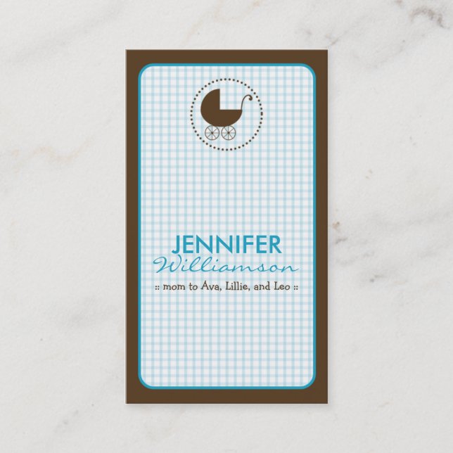 Presentación {TBA} Tarjeta de llamada de mami de chocolate para (Anverso)