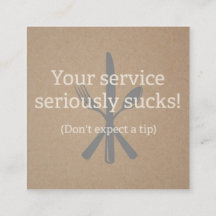 Waiter, Server, tarjeta de llamada de servicio inc