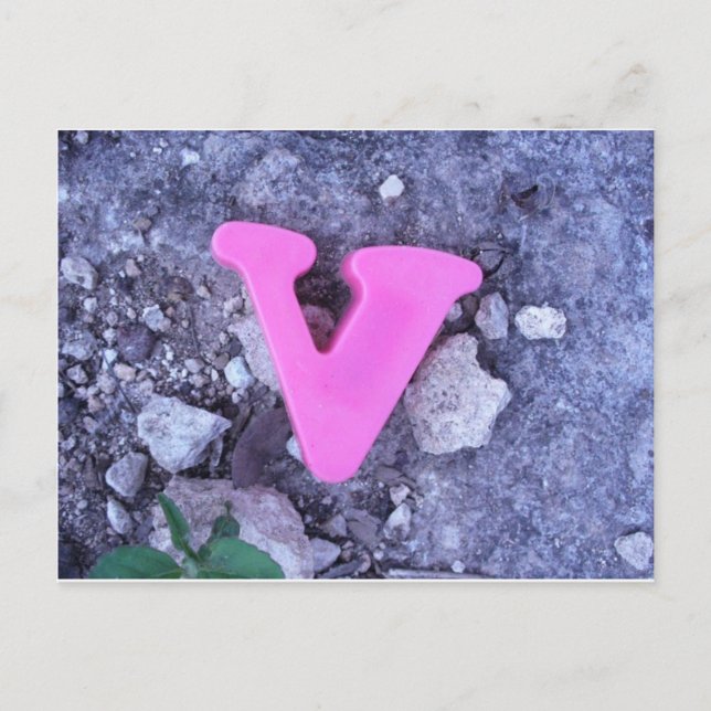 Presentado por la carta V postal (Anverso)